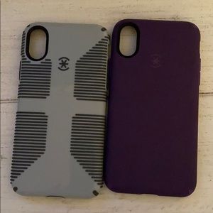 2 iPhone X speck cases